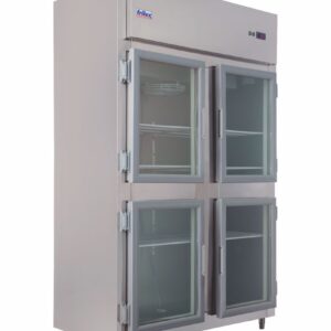 MINI CÂMARA COMERCIAL INOX - PORTAS DE VIDRO - RF-065 4 PORTAS - FRILUX