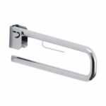 BARRA DE APOIO INOX ARTICULADA 90 CM SUPORTE DE PAPEL